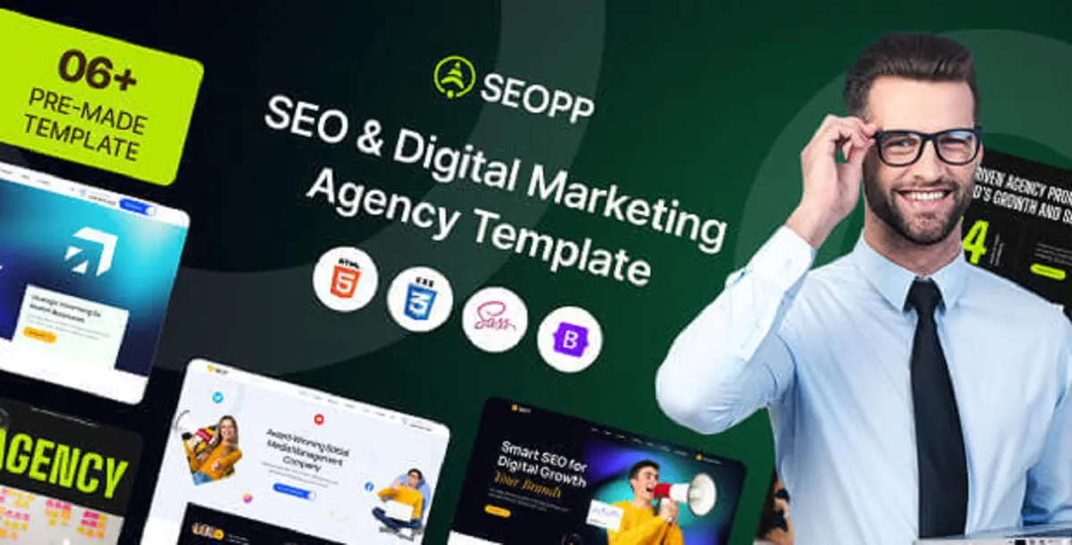 SEO & Digital Marketing Agency HTML Template