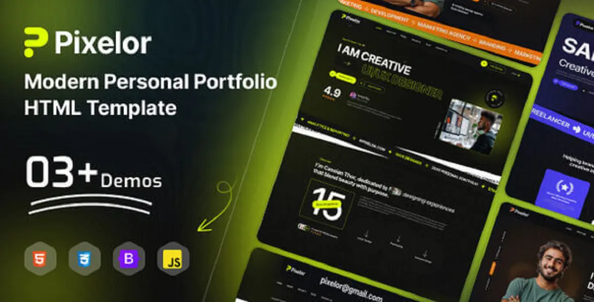 Modern Personal Portfolio HTML Template