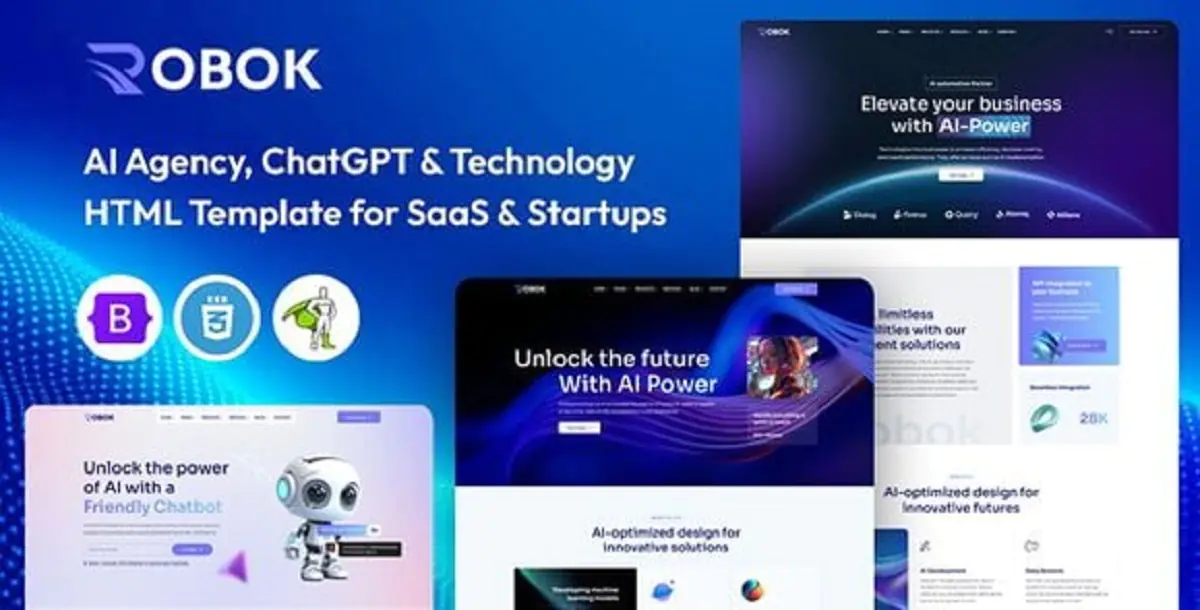 AI Agency & Technology HTML Template