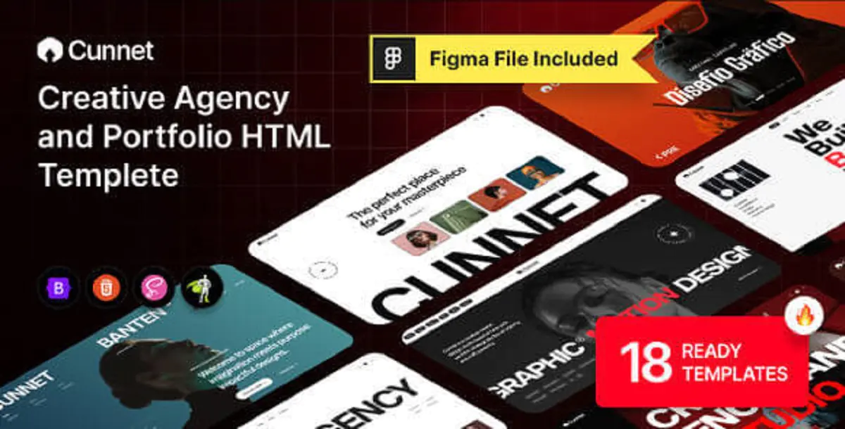 Creative Agency & Portfolio HTML Template