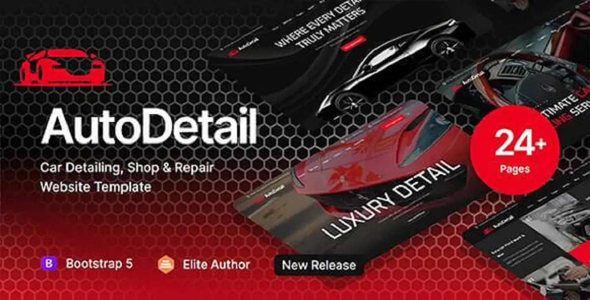 AutoDetail – Car Detailing, Shop & Repair HTML Template