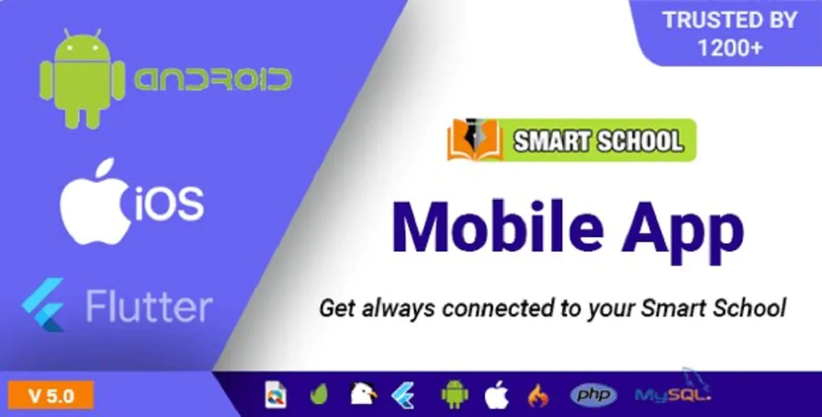 Smart School Mobile App - Android, iOS, Flutter App