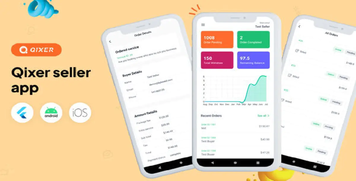 Qixer Seller – Multi-Vendor On Demand Service Marketplace Seller App Source