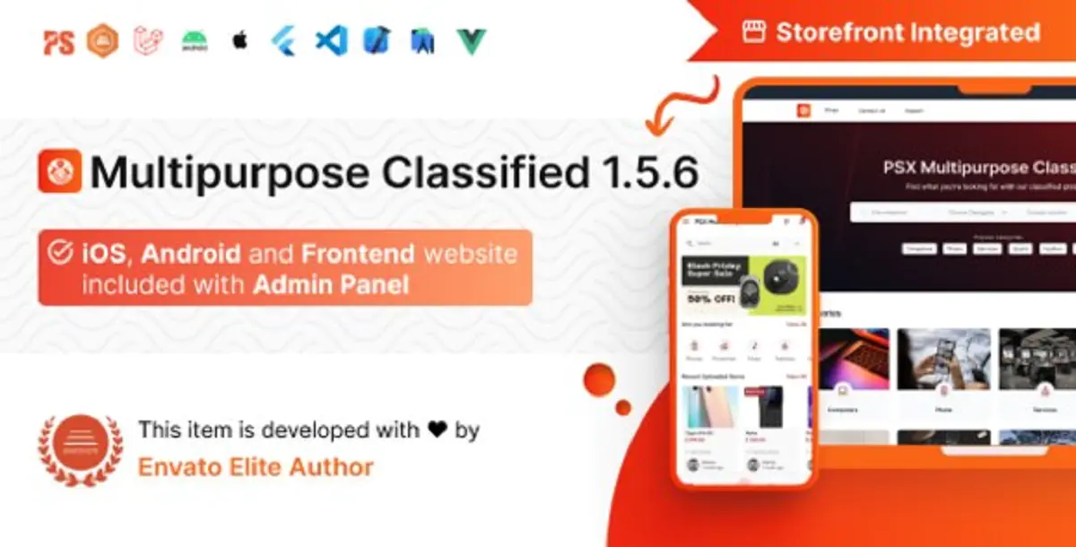 Multipurpose Classified App: Buy, Sell, Ecommerce like Mercari, Offerup, Carousell (1.5.6 )